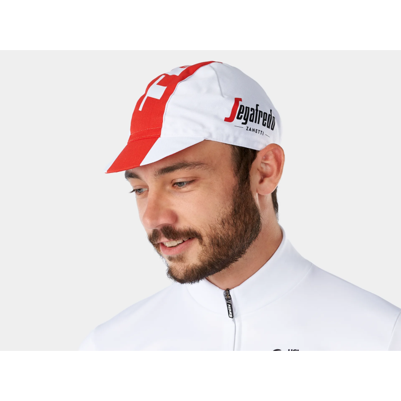 Czapeczka rowerowa Santini zespołu Trek-Segafredo